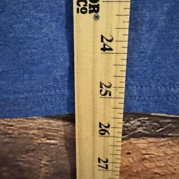 Bud Light Football Club Men's Small Blue Graphic T-Shirt Game Time 82 Dbl Sided - Picture 5 of 6